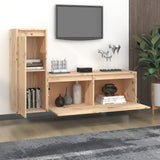 TV Cabinets 2 pcs Solid Wood Pine 3100114