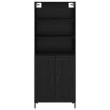Highboard Black Oak 69.5 x 34 x 180 cm Engineered Wood 3416095