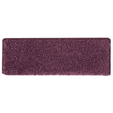 Stair Mats 30 pcs 65x21x4 cm Dark Purple Rectangular Edge 3365837