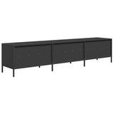 TV Cabinet Black 202x39x43.5 cm Cold-rolled Steel 851346
