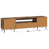 LED TV Cabinet ZWOLLE Smoked Oak Engineered Wood 896470