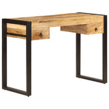 247400 Desk with 2 Drawers 110x50x77 cm Solid Mango Wood