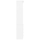 Bookcase with Drawers ALTA White 77x35x186.5 cm Solid Wood Pine 353954