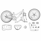 Kids Bike 18 Inches for 5-7 Years Old Dark Pink 42009228