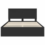 Bed Frame with Drawer Black 150 x 200 cm Engineer Wood 3411104