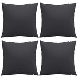 Sofa Cushions 4 pcs Black 60x60 cm Fabric 360410