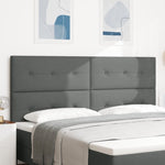 ZNTS LED Headboard Dark Grey 100 cm Fabric 3338463