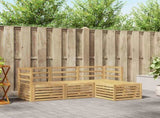 Outdoor Sofa Set 4 pcs White Solid Acacia Wood 3391614