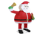 1.8M Lighted Santa Claus Holding Bell Christmas Yard Decorations, Pre-lit Pull Up Santa with 200 79483818