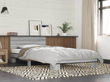 Bed Frame with Headboard Grey Sonoma 80 x 200 cm 8009092