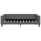 Daybed with Trundle&Drawers without Mattress Dark Grey 90x190 cm Single 3197500