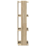 Bookcase 3-Tier Sonoma Oak 60x30x120 cm Engineered Wood 860267