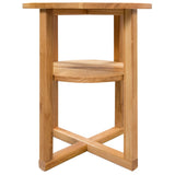 Side Table 40x50 cm Solid Oak Wood 247044