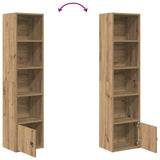 Bookcase Artisan Oak 31x24x127 cm Engineered Wood 860354