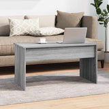 Coffee Table Grey Sonoma Engineered Wood Standard Sliding Top 819285