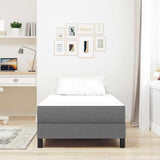 Bed Mattress with Mattress Light Grey 100 x 200 cm Fabric 42008271