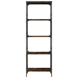 Bookcase 5-Tier Smoked Oak 59x35x171 cm Engineered Wood 837624