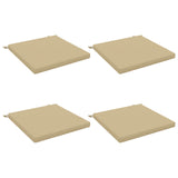 4-Piece Seat Cushions SOEST 4 pcs 100% Polyester Beige 944844