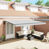 Awning Frame Manual Anthracite 500 x 300 cm Aluminium 313233