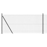 Welded Wire Fence with Concrete Base 10 x 0.8 m 3352515