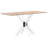 Dining Table Leg Spider Shape White 85x85x cm Steel 4013121
