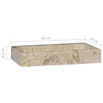 ZNTS Sink Cream 38x24x6.5 cm Marble 149186