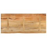 Table Top Live Edge 140x60x3.8 cm Solid Wood Mango 370505