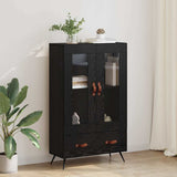 Highboard with Drawer Black Oak 69.5 x 31 x 115 cm 882507