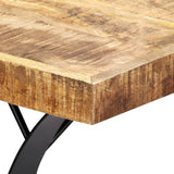 ZNTS Dining Table 180x90x76 cm Solid Mango Wood 282766