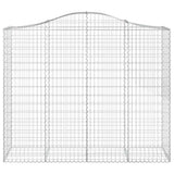 Arched Gabion Basket 200x50x160/180 cm Galvanised Iron 153398