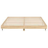 Bed Frame without Mattress Sonoma Oak 120x200 cm Engineered Wood 832152