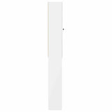 Toilet Cabinet BREDA High Gloss White 66 x 25.5 x 190 cm 897579