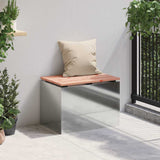 Garden Bench Silver 60 x 40 x 43 cm Galvanised steel 874896