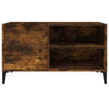 Record Cabinet Smoked Oak 84.5x38x48 cm Engineered Wood 831954