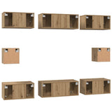 TV Cabinet Set 8 pcs Artisan Oak Engineered Wood 3393167