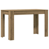 ZNTS Dining Table Artisan Oak 120x60x76 cm Engineered Wood 855841