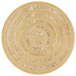 ZNTS Handmade Rug Braided Jute 150 cm 133709