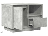 Bedside Cabinet Concrete Grey 50 x 34.5 x 50 cm Engineered wood 869584