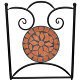 ZNTS Folding Bistro Chairs 2 pcs Ceramic Terracotta 41529