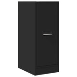 Apothecary Cabinet Black 30x41x77.5 cm Engineered Wood 855152