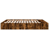 Bed Frame without Mattress Smoked Oak 200x200 cm 3280542