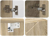 Mirror Cabinet Sonoma Oak 80 x 17 x 55 cm Engineered Wood 883356