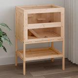 Hamster Cage 55x40x80 cm Solid Wood Fir 172382