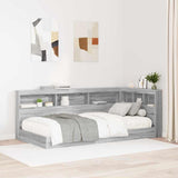Storage Headboard with Shelf Grey Sonoma 90 cm Engineered Wood 3335458