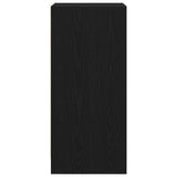 Shoe Cabinet Black Oak 29.5x34x76 cm Engineered Wood 861860