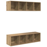 TV Cabinet Set Wall-mounted 3 pcs Artisan Oak Engineered Wood 3393413