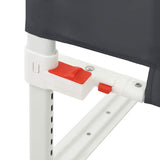 10233 Toddler Safety Bed Rail Dark Grey 200x25 cm Fabric