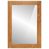 Bathroom Mirror 50x70x2.5 cm Solid Wood Acacia and Glass 356886