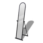Free Standing Floor Mirror Full Length Rectangular Black 240579