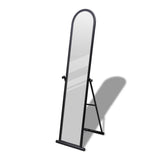 Free Standing Floor Mirror Full Length Rectangular Black 240579